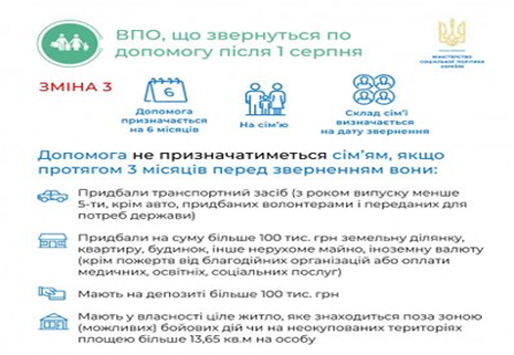 До уваги внутрішньо переміщених осіб!