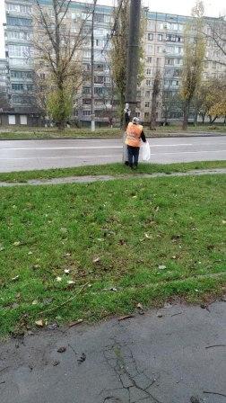 Проведені роботи з прибирання випадкового сміття