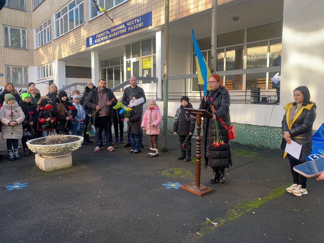 Урочисте відкриття меморіальної дошки в пам’ять про загиблого Героя