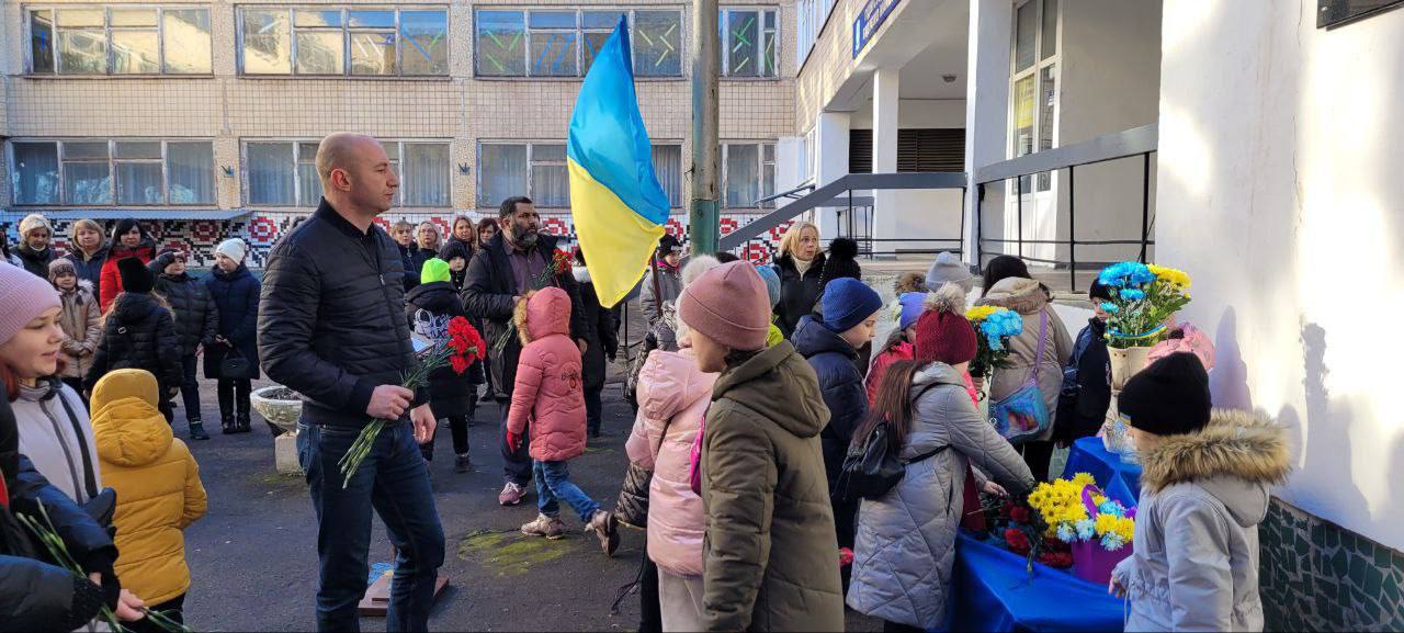Урочисте відкриття меморіальної дошки в пам’ять про загиблого Героя