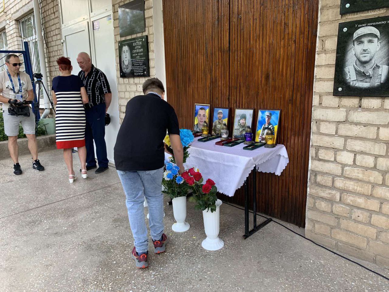Відкриття меморіальних дошок Алієву Рустаму, Зубрицькому Олегу, Костюку Артему та Чепелю Віталію