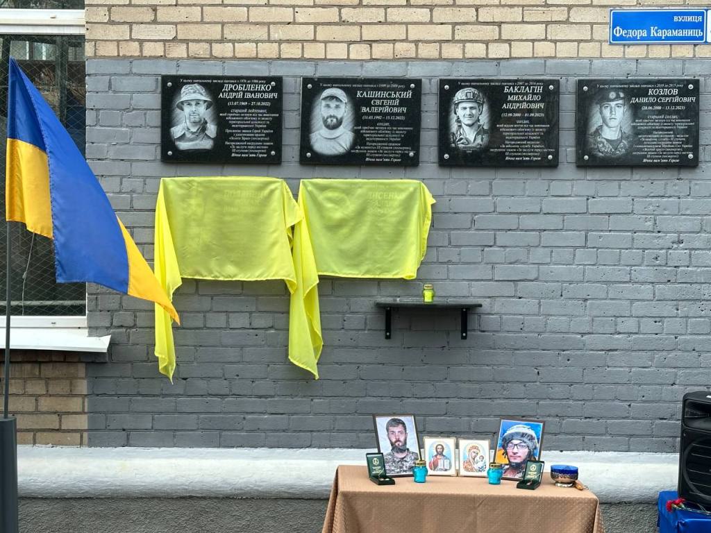Відкриття меморіальних дошок  Андрію Лисенку  та Роману Поляниці 
