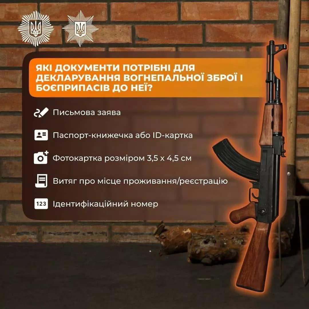Правоохоронці Криворіжжя нагадують, що триває декларування вогнепальної зброї та боєприпасів