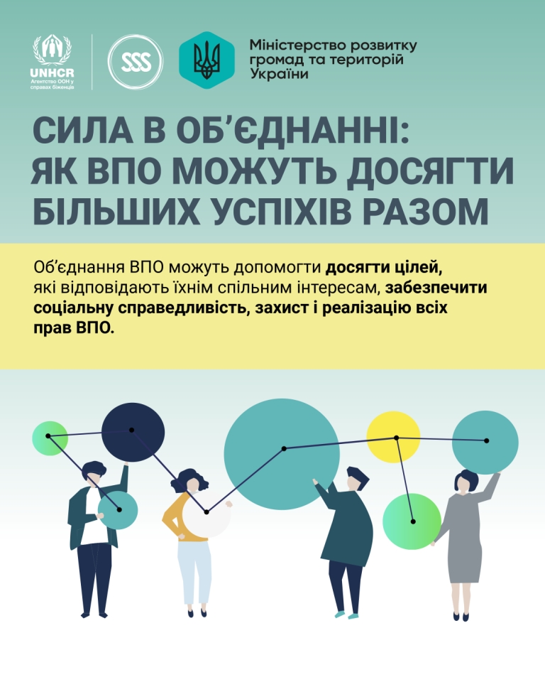 Об'єднання ВПО можуть допомогти досягти цілей