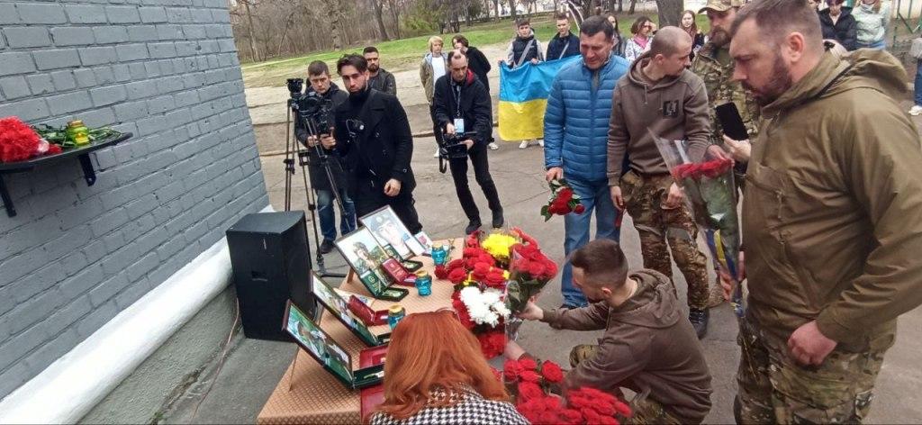 Відкриття меморіальних дошок загиблим воїнам Данилу Козлову, Євгенію Кашинському, Михайлу Баклагіну, Андрію Дробіленко